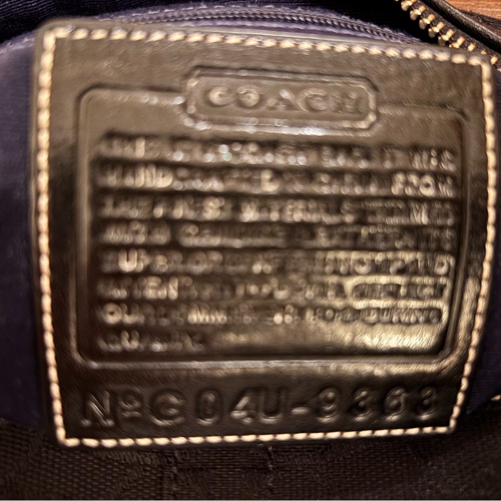 Coach Black Shoulder Bag with Tassel - Picture 3 of 5